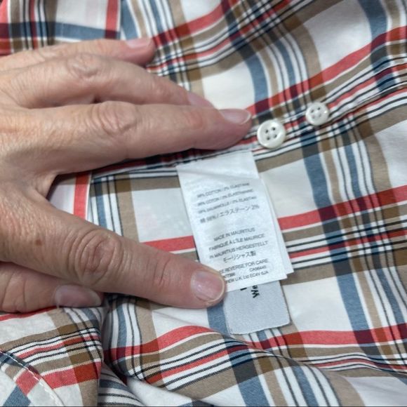 JCrew Secret Wash Cotton Plaid Poly Shirt - Picture 7 of 11